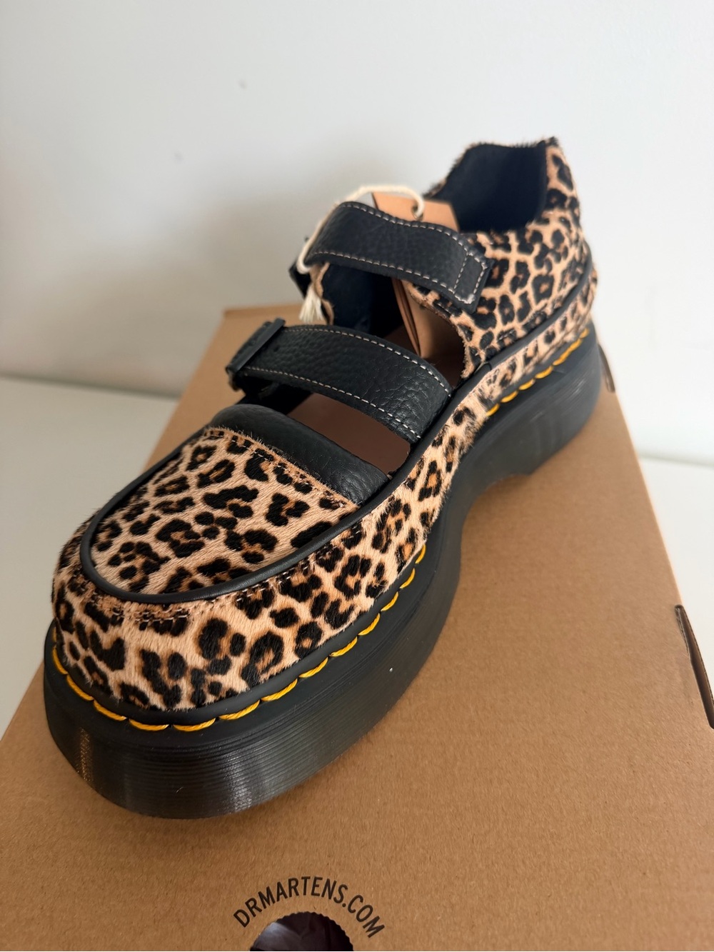 Dr Martens Buzz Leopard Print Platform Mary Jane size 9 - Picture 3 of 15